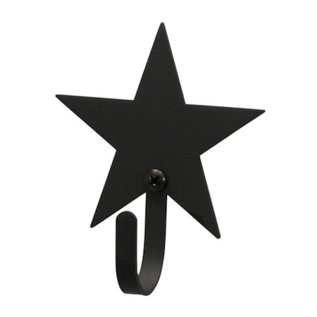 Village Wrought Iron Village Wrought Iron WH-45-S Star Wall Hook Small - Black WH-45-S